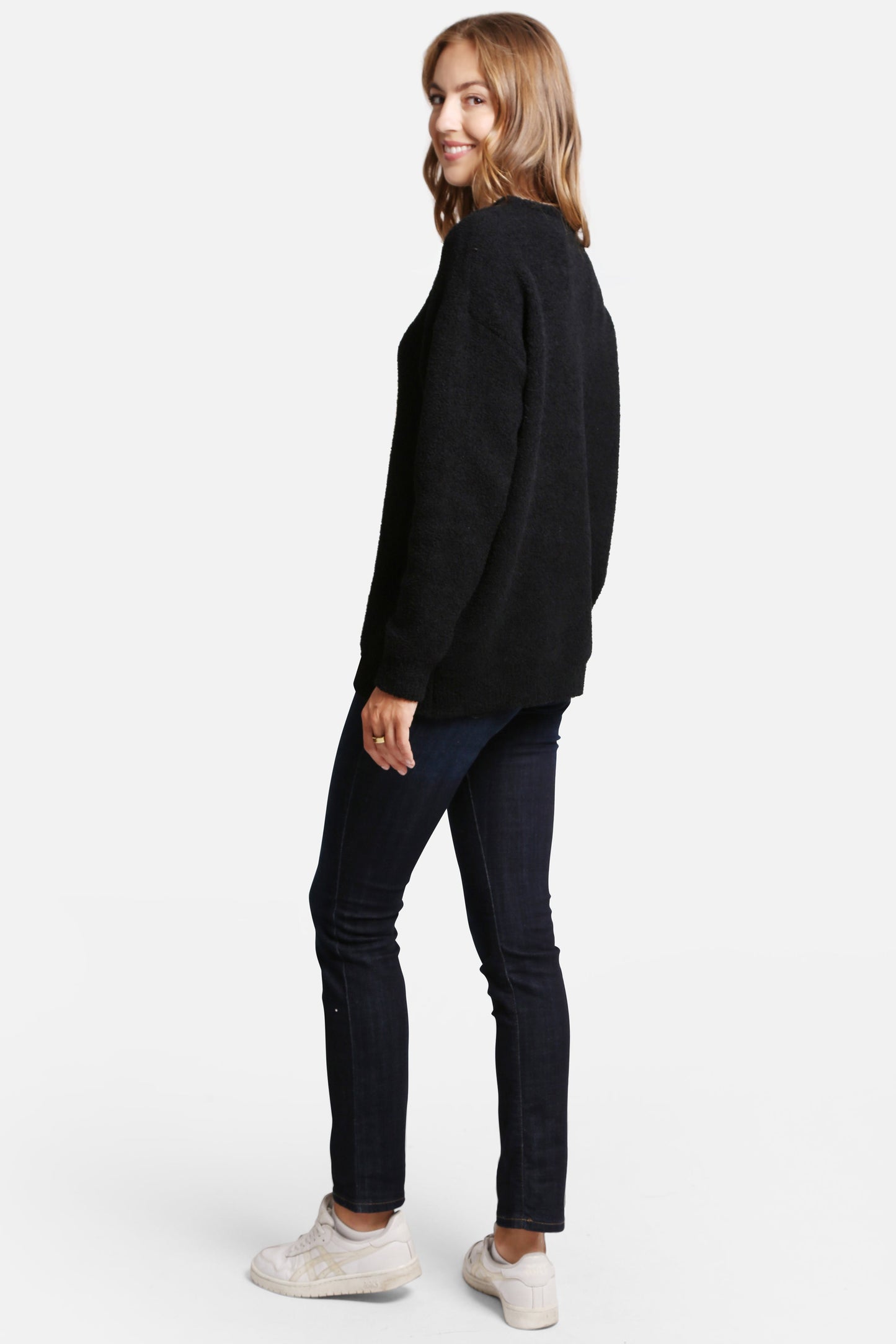 Happy Face Lounge Sweater – Zachte Trui met Smiley Print