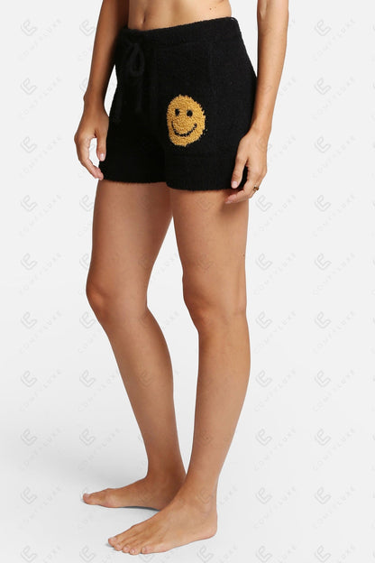 Smiley Lounge Shorts Dames – Zachte Shorts met Zakken & Trekkoord