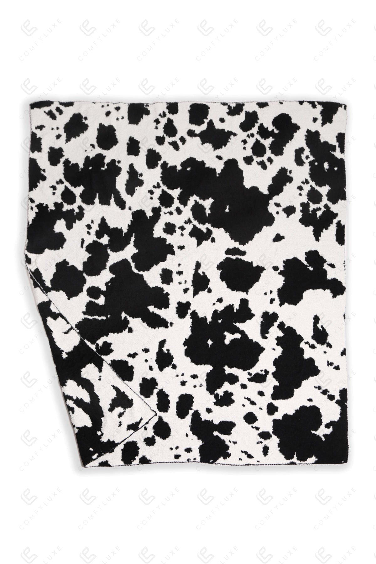 Koeienprint Fleece Deken – Zachte Luxe Woonplaid in Zwart of Bruin