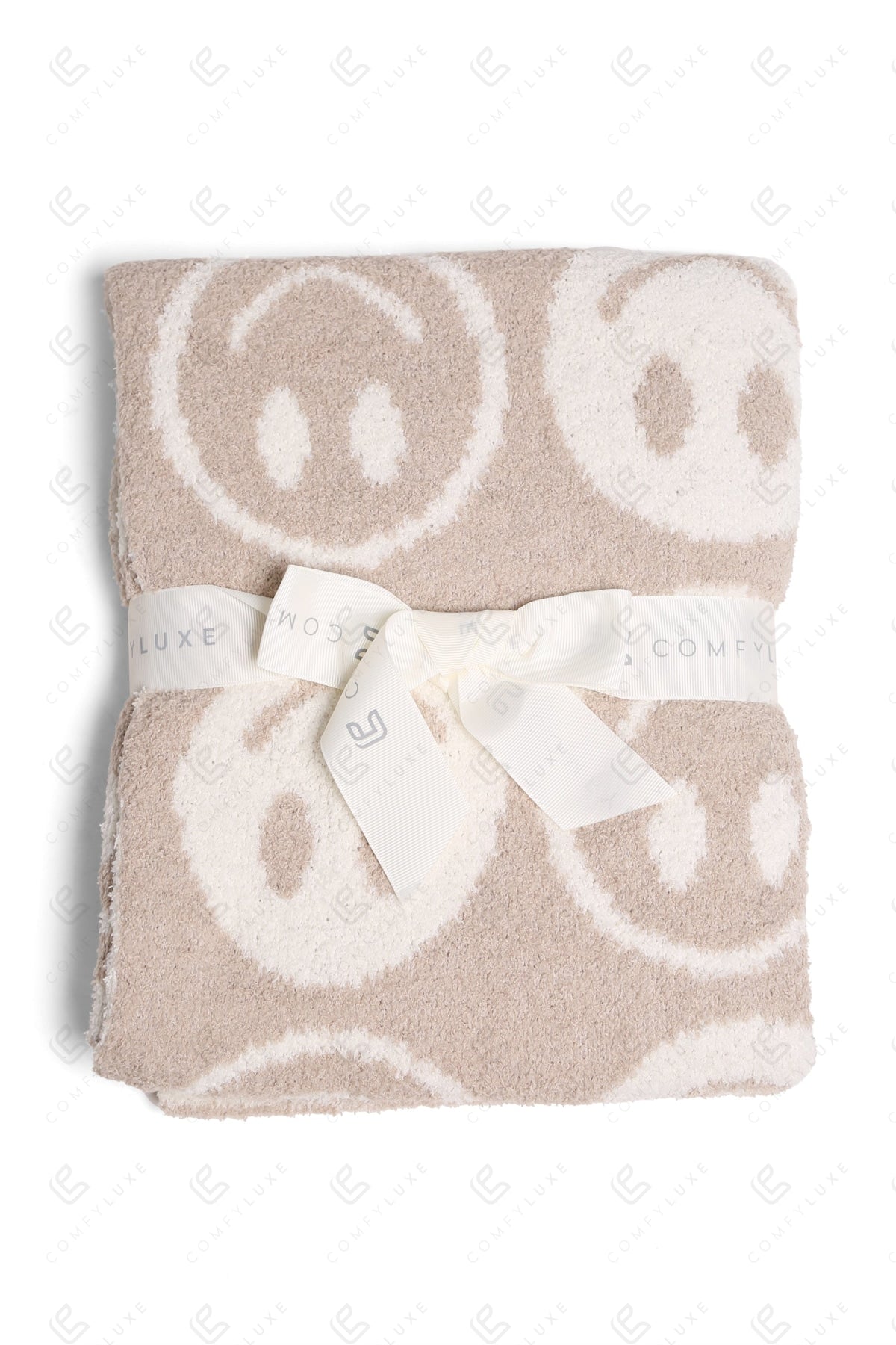 Kinder Deken met Smiley Patroon – Zachte Luxe Fleece Plaid (29"x35")