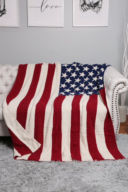 American Flag Luxe Fleece Plaid – Sterren & Strepen Deken 127x152 cm