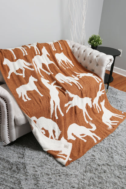 Luxe Dierenpatroon Soft Throw Deken – Warm & Stijlvol