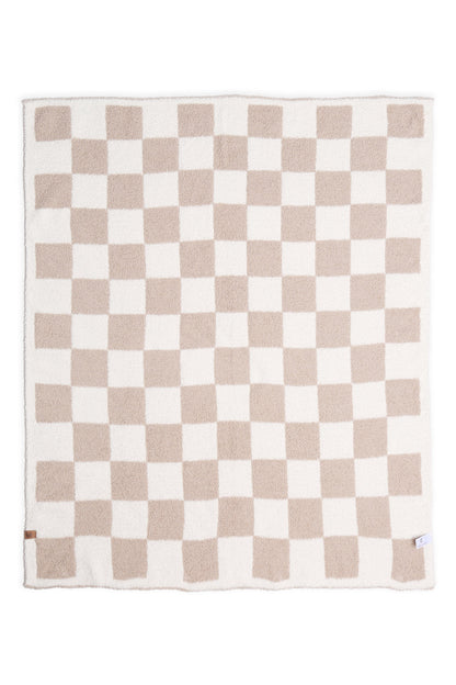 Kinderdeken met Geruit Patroon – Luxe & Zachte Fleece
