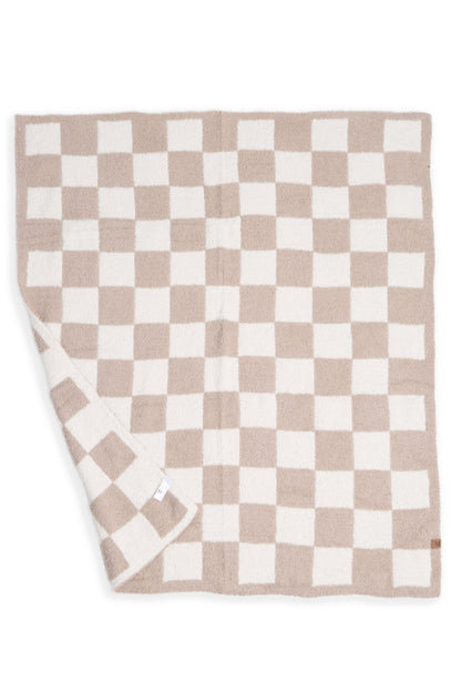Kinderdeken met Geruit Patroon – Luxe & Zachte Fleece