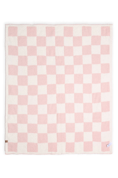 Kinderdeken met Geruit Patroon – Luxe & Zachte Fleece
