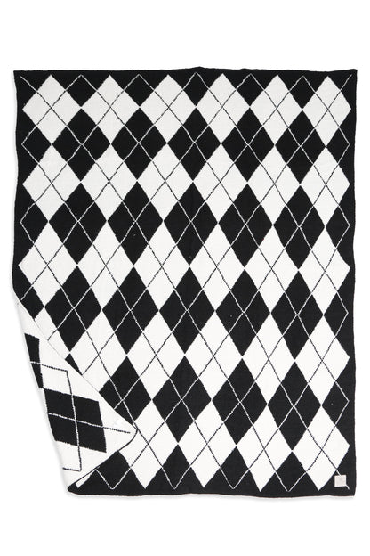 Luxe Geruite Argyle Plaid – Zachte Woondeken