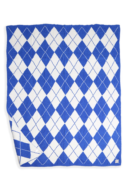 Luxe Geruite Argyle Plaid – Zachte Woondeken