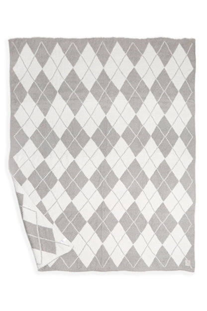 Luxe Geruite Argyle Plaid – Zachte Woondeken