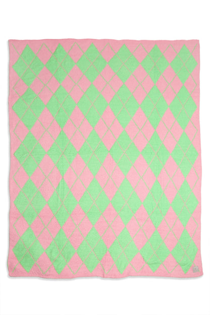 Luxe Geruite Argyle Plaid – Zachte Woondeken