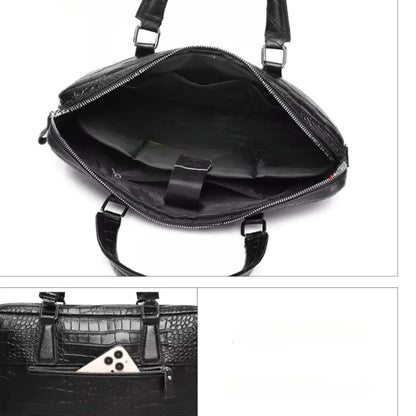 Leren laptoptas dames kroko 15.6 inch – Stijlvol & duurzaam