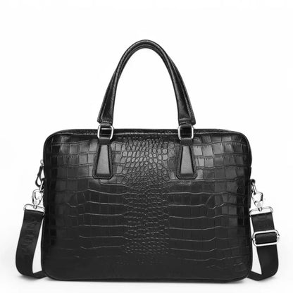 Leren laptoptas dames kroko 15.6 inch – Stijlvol & duurzaam