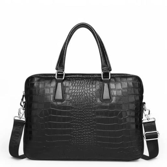 Leren laptoptas dames kroko 15.6 inch – Stijlvol & duurzaam
