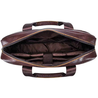 Leren laptoptas heren 14 inch – Luxe, Duurzaam & Beschermend