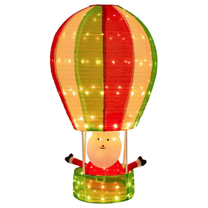 Kerst luchtballon decoratie – rode PVC/kunststof vliegende ballon (77×77×135 cm)