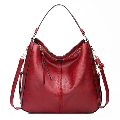 Luxe Vegan Leren Schoudertas – Ruim & Comfortabel