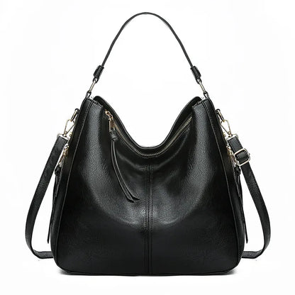 Luxe Vegan Leren Schoudertas – Ruim & Comfortabel