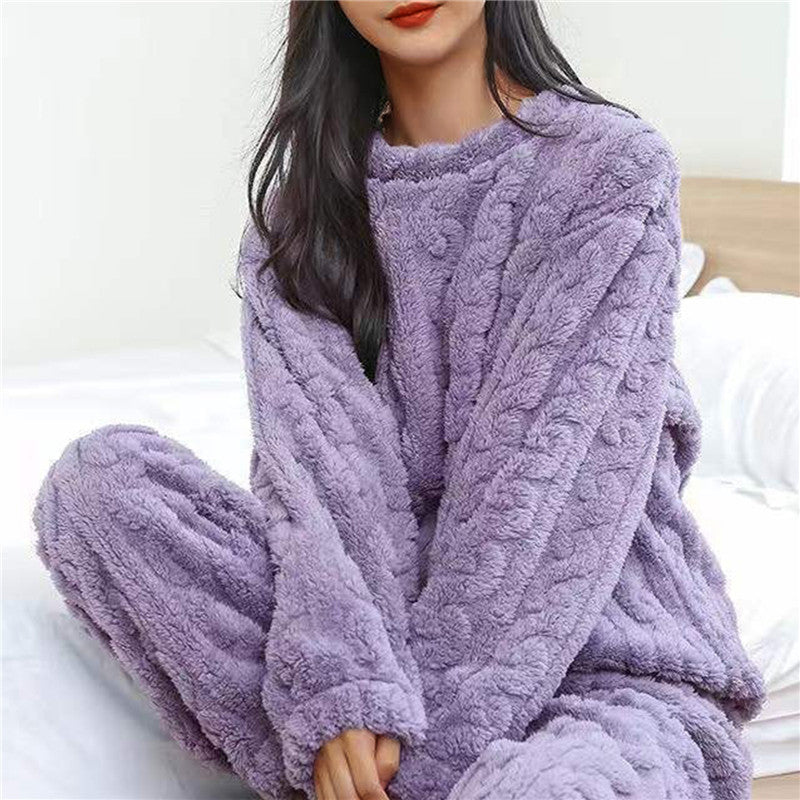 Fluffy Pyjama Dames – Warme Fleece Huispak voor Winter & Herfst