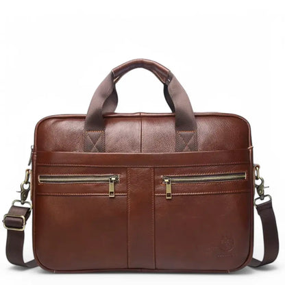 Leren Laptoptas Heren 15.6 inch – Luxe & Praktische Werktas voor Laptop