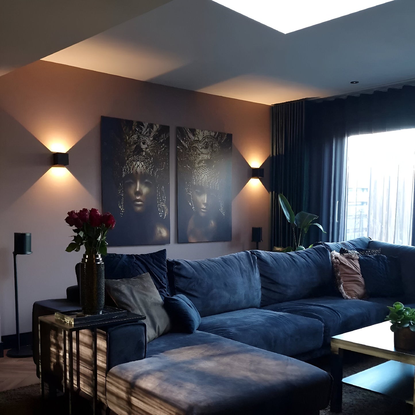 Moderne  oplaadbare LED Wandlamp – Up & Down Verlichting voor Woonkamer, Hal en Slaapkamer