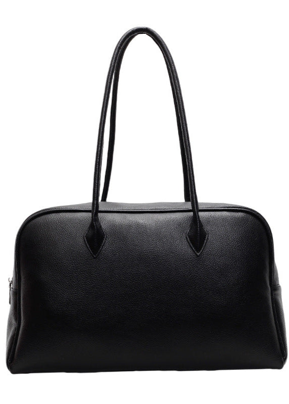 Klassieke Structured Schoudertas Dames – PU Leren Handtas met Rits