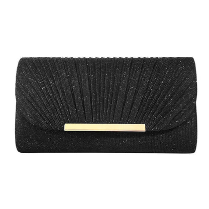 Elegante Avond Clutch – Glanzende Party Tas met Gouden Sluiting – Meerdere Kleuren