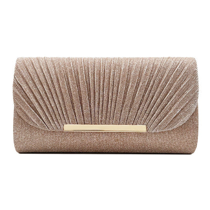 Elegante Avond Clutch – Glanzende Party Tas met Gouden Sluiting – Meerdere Kleuren