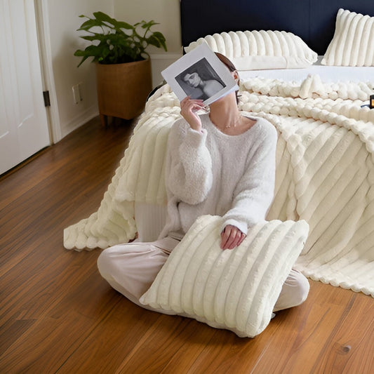 Cozy Fleece Deken – Superzachte & Warme Plaid voor Bank en BedCozyBlanket - Lyxig Plyschfleecefilt för Soffan - Mjuk, Varm och Mysig filt för Soffan och Vardagsrummet