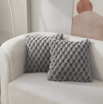 Decoratief Kussenhoes – Luxe Fluffy Kussen met Uniek Patroon