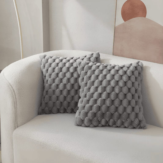 Decoratief Kussenhoes – Luxe Fluffy Kussen met Uniek Patroon