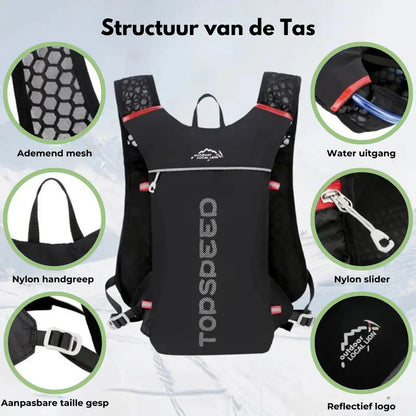 Hydratatie Rugzak – Lichtgewicht, Comfortabel & Ideaal voor Hardlopen, Fietsen & Wandelen