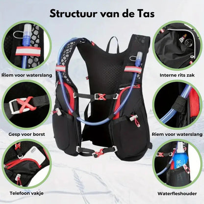 Hydratatie Rugzak – Lichtgewicht, Comfortabel & Ideaal voor Hardlopen, Fietsen & Wandelen