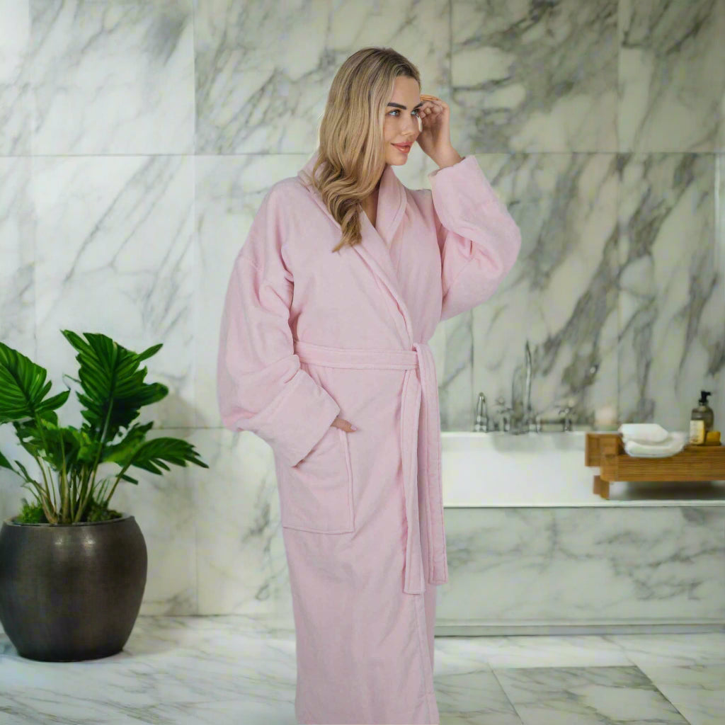 Luxe Velours Badjas van Katoen – Unisex – Hotelkwaliteit
