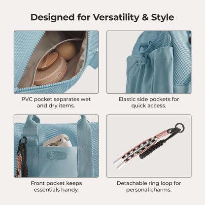 Lichtroze Sporttas 24L – Compacte Duffeltas met Schoenenvak & Waterafstotend Design voor Gym & Dagelijks Gebruik