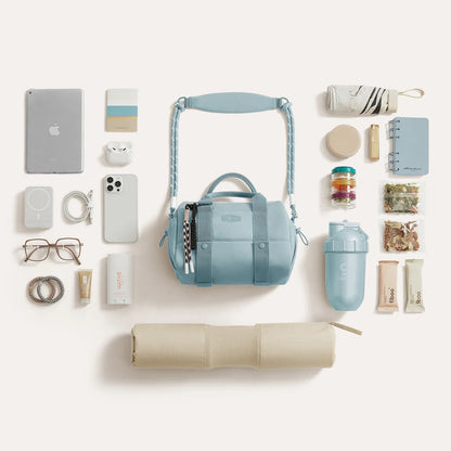 Lichtroze Sporttas 24L – Compacte Duffeltas met Schoenenvak & Waterafstotend Design voor Gym & Dagelijks Gebruik