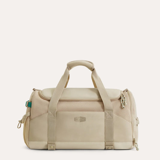 Beige Duffeltas 36L – Waterafstotende Sport- & Reistas met Schoenenvak en Meerdere Vakken voor Gym & Reizen
