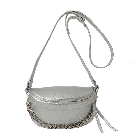 Trendy Crossbody Heuptas met Schakelketting – Chic & Praktisch
