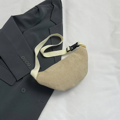 Corduroy Heuptas – Trendy Crossbody Tas voor Dames