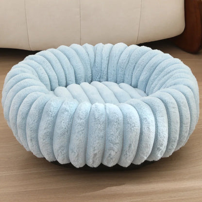 Corduroy Donut Hondenmand & Kattenmand – Zachte Fluffy Huisdiermand