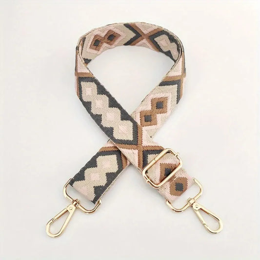 Verstelbare Tasriem met Aztec Print – Stijlvol & Comfortabel