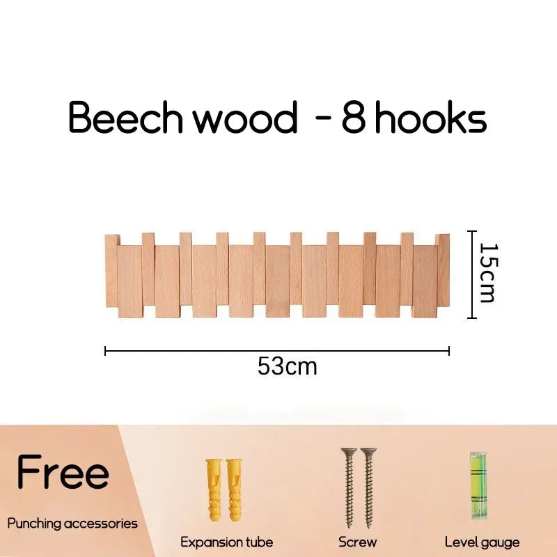 Porte-manteau mural en noyer noir, crochet à vêtements en bois massif, porte d'entrée, porte-manteau, décoration de maison, meubles Ds, livraison directe