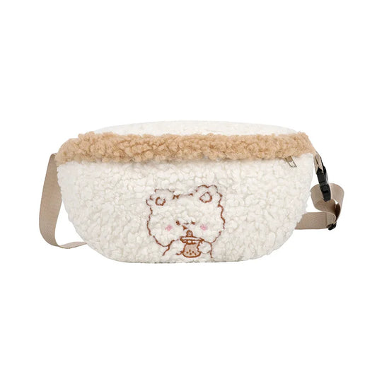 Rieten crossbody tas met bruine details – stijlvol & zomers