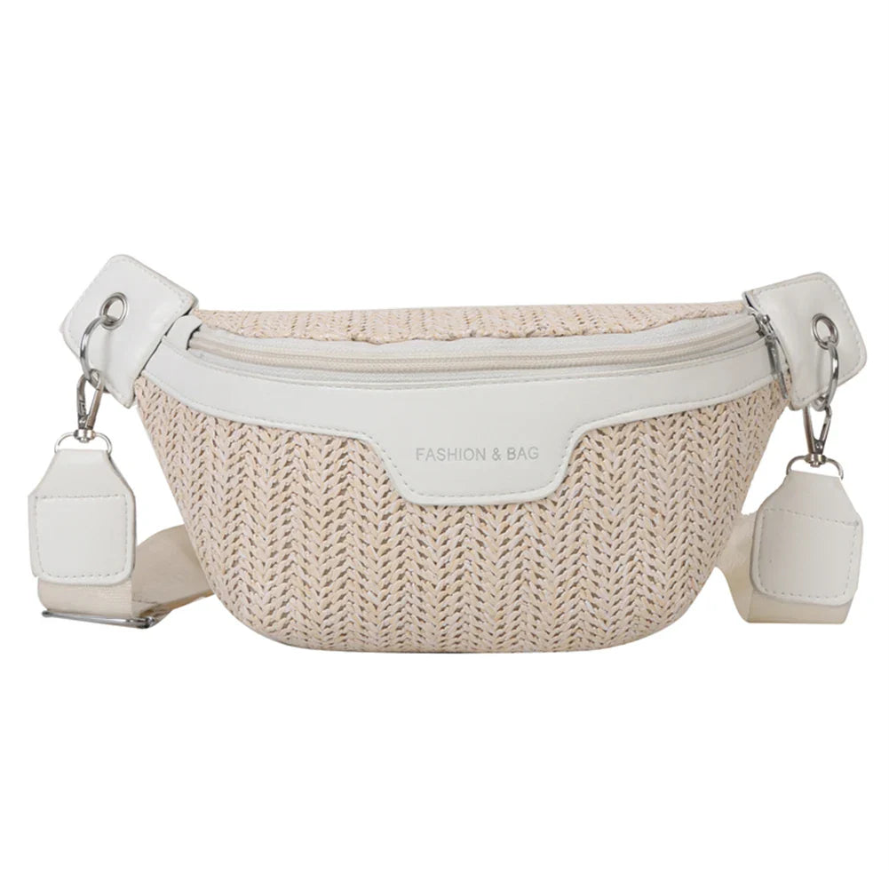 Raffia Crossbody Heuptas – Zomers, Trendy & Comfortabel