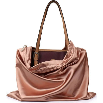 Satijnen Tassen Organizer – Roze – Luxe & Beschermend