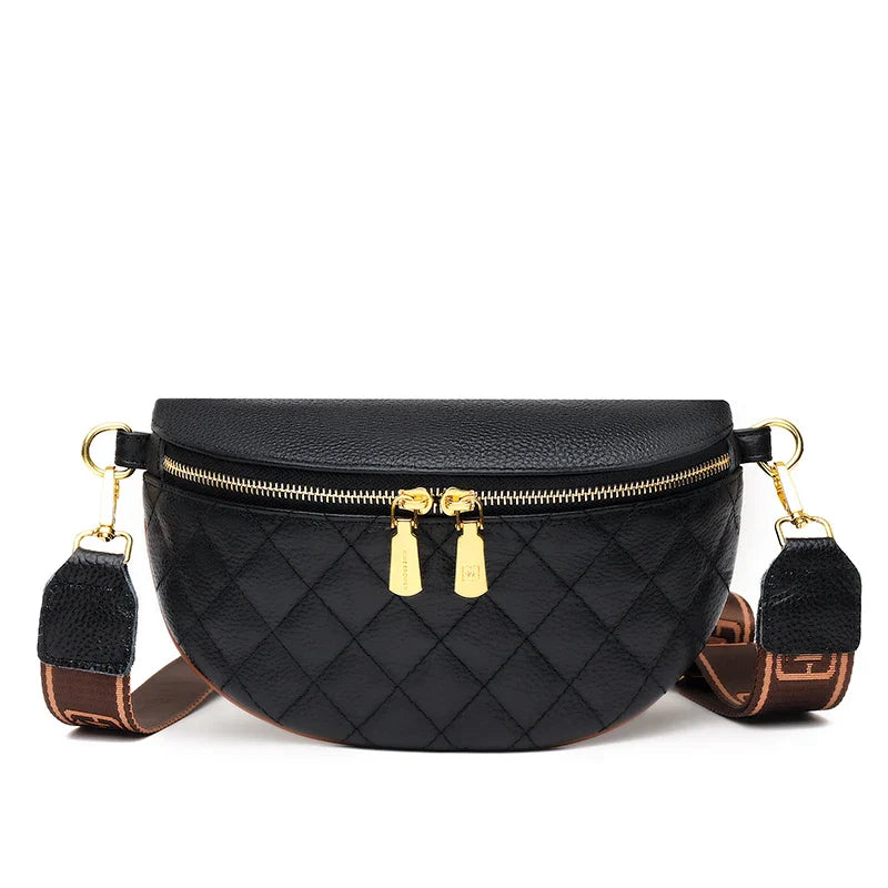 Luxe Crossbody Heuptas met Gouden Details – Elegant & Praktisch