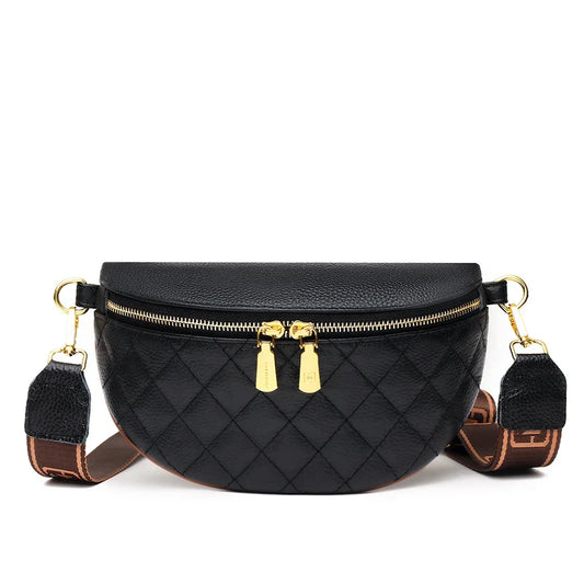 Luxe Crossbody Heuptas met Gouden Details – Elegant & Praktisch
