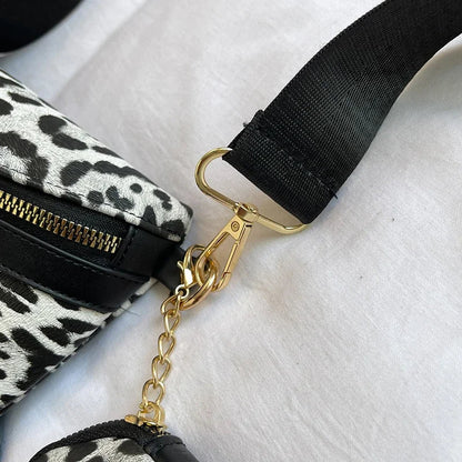 Leopard Print Crossbody & Heuptas – Trendy Panterlook – Verstelbare Band & Mini Pouch