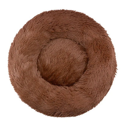 Ronde Donut Hondenmand & Kattenmand – Zachte Fluffy Huisdiermand