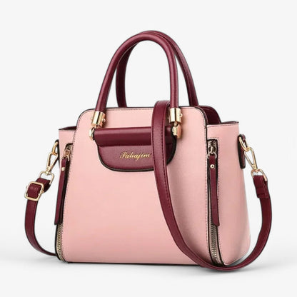 Chique Handtas met Contrastkleuren – Stijlvol & Functioneel