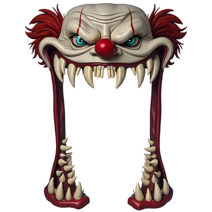 Halloween Clown Deurdecoratie – Enge Horror Clown Versiering voor Feest & Tuin