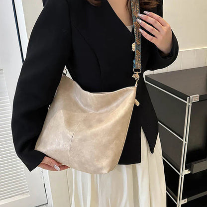 Estelle Luxe Leren Schoudertas voor Vrouwen – Ruim & Stijlvol voor Dagelijks Gebruik of Reizen